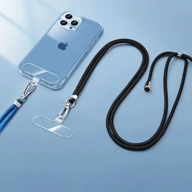 1/3/5Pcs New Transparent Mobile Phone Lanyard Straps Patch Replaceable Fixed Card Shell Connection Pendant With Lanyard Hole Oasis Select