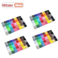 40 Colors 3mm Resin Rhinestones Flat Back Gems for Crafts Bedazzler Kit Nail Art Face Makeup Roller DIY Jewelry Making Supplies Oasis Select 40Color-4Boxs