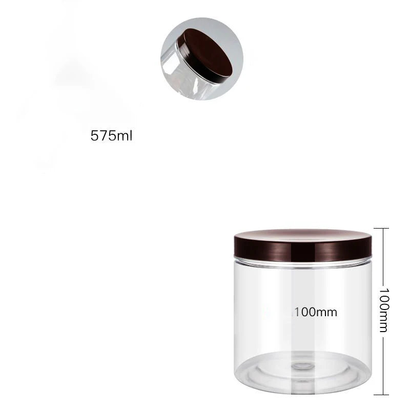 PET Clear Sealed Food Storage Jar – Wide Mouth Airtight Container