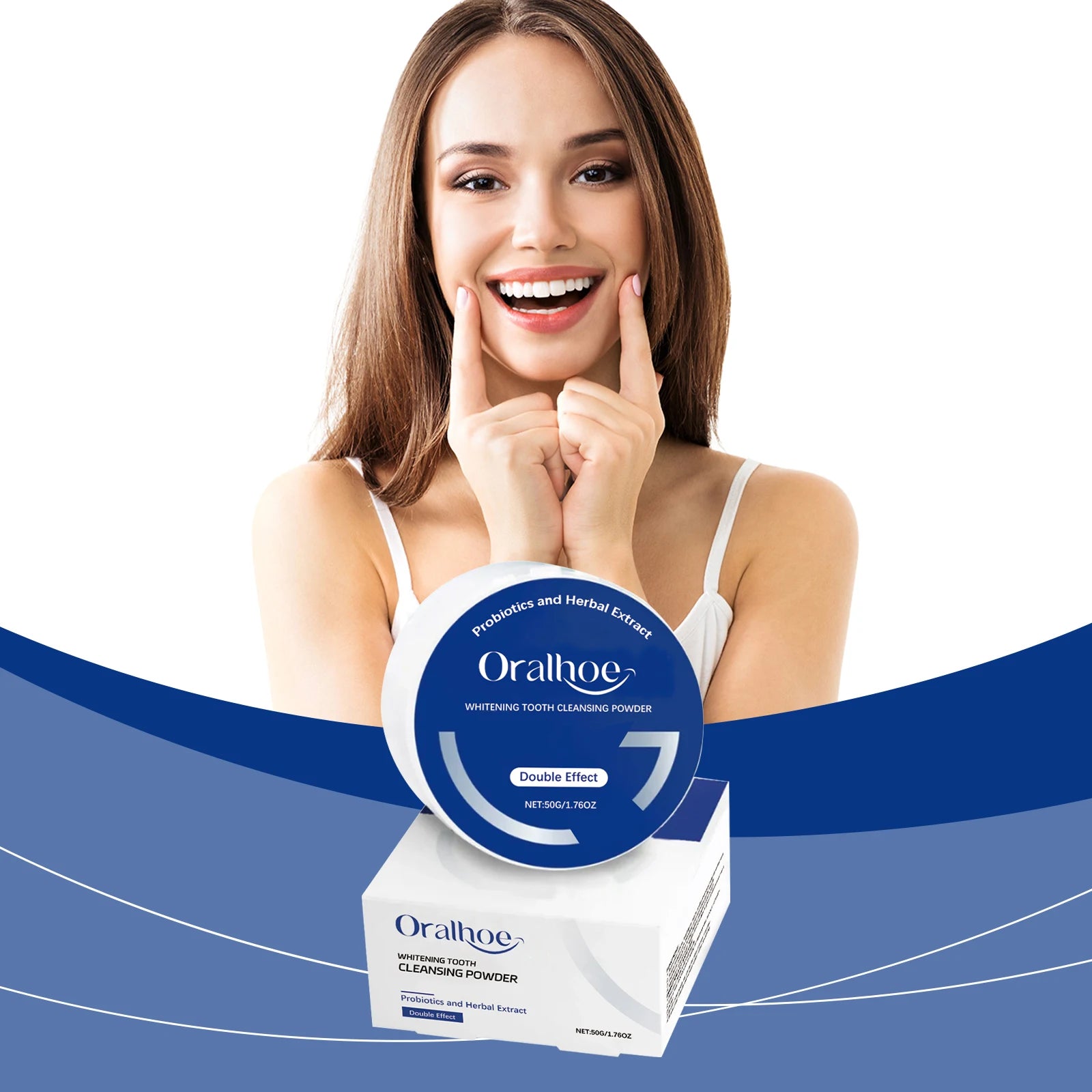 Probiotic Tooth Whitening Powder Remove Stain Calculus Enamel Repair