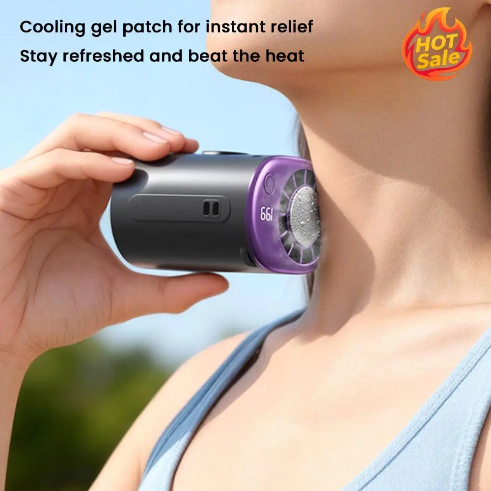 Portable Clip Fan USB Rechargeable Mini Personal Cooling Fan with LED Display 199 Speeds Adjustable for Travel Camping Golf Gym Oasis Select