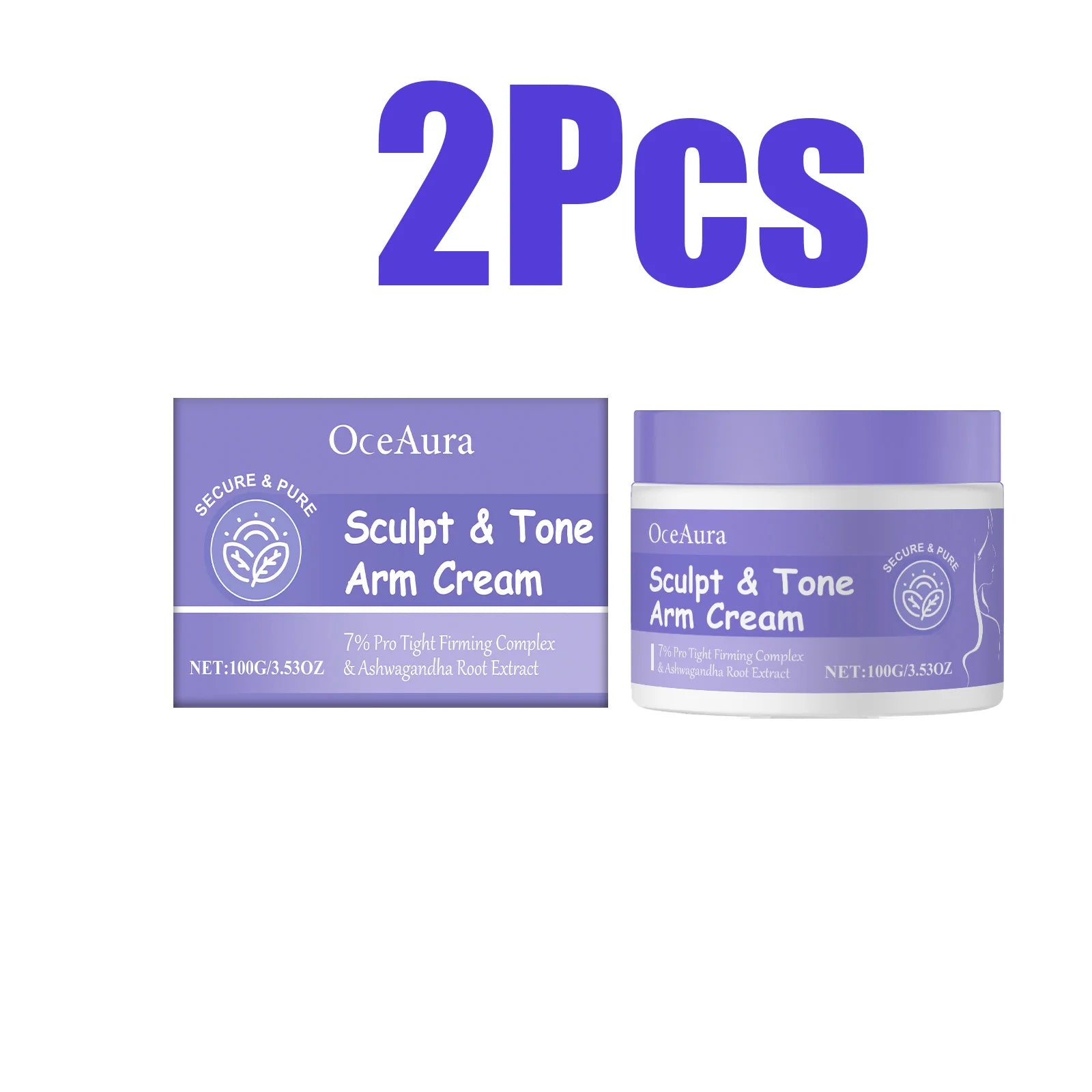Sculpt & Tone Arm Firming Cream Remove Wrinkles Lifting Skin Anti Sagging Arm Massage Tightening Fast Shipping Body Care Cream Oasis Select 2 x 100g Boxed