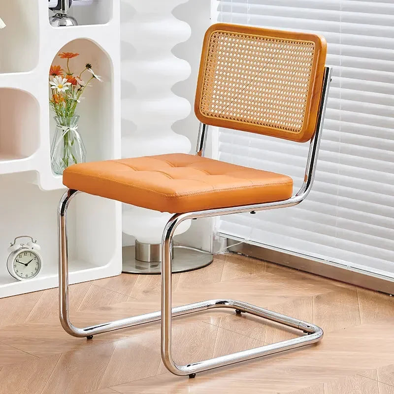 Multi-functional Nordic woven rattan chair, household dining table, chair, dining chair, study, living room, back chair Durable Oasis Select