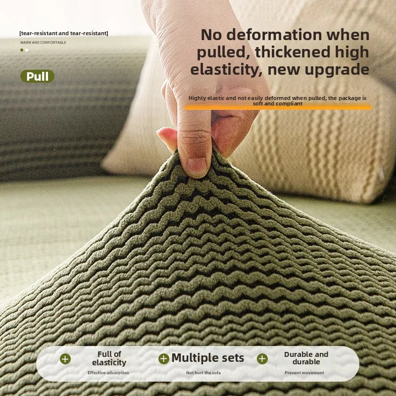 The New Sofa Cover Is Fully Covered with Anti-cat Scratch Protective Cover Elastic Anti-slip and Dust-proof Sofa Cover Fabric Oasis Select