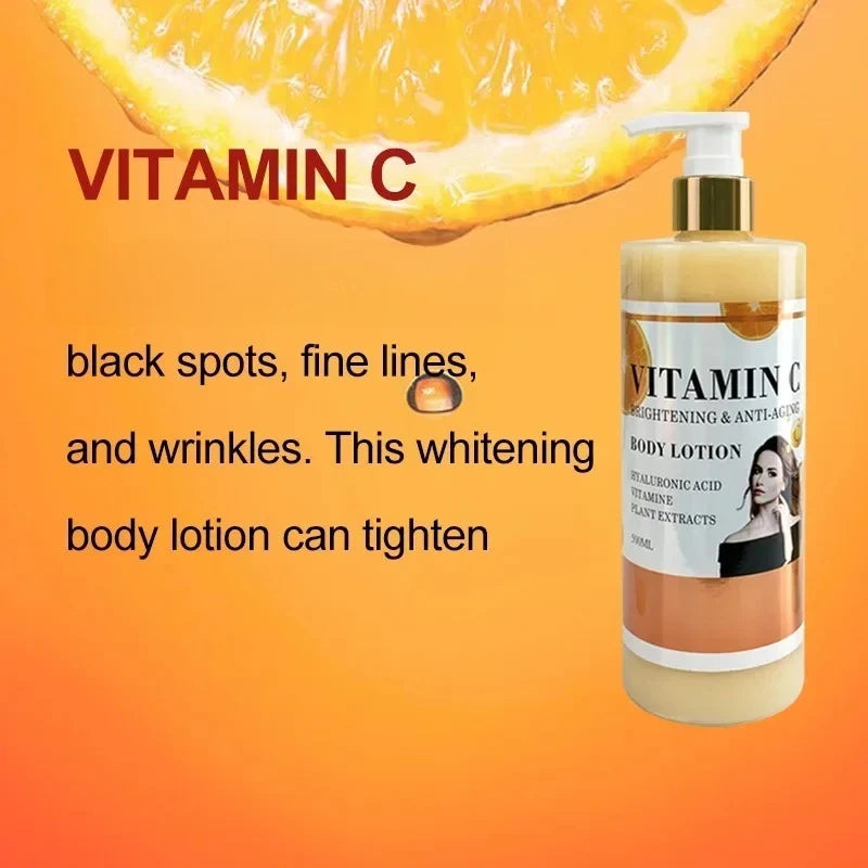 500ml Glutamate Body Cream Vitamin VC Moisturizing Lotion Skin Whitening Nicotinamide Anti Wrinkles Body Lotion Oasis Select