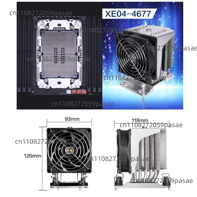 XE04-2066/4677 5 Heat Pipe 4U Server CPU Heatsink Oasis Select XE04-4677