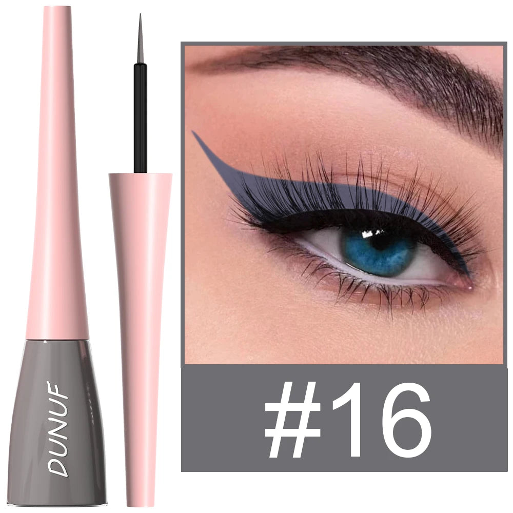 DUNUF 1 Pcs Waterproof Long-Wearing Liquid Eyeliner - Smudge-Resistant, Transfer-Proof, Perfect For Creating Dramatic Looks Oasis Select 16