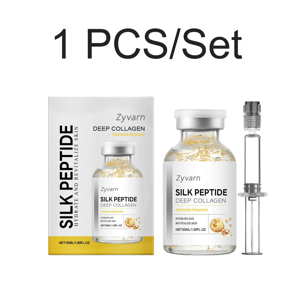 50ml Silk Peptide Collagen Serum Lifting Ampoule Tighten Skin Reduce Fine Lines Firming Elasticity Korean Skin Care Face Serum Oasis Select 1 PCS
