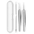 3PCS/kit Acne Needle Blackhead Clip Remover Extraction Pore Black Head Clean Face Skin Care Cleansing Needle Blemish Pick Tool Oasis Select 3pcs