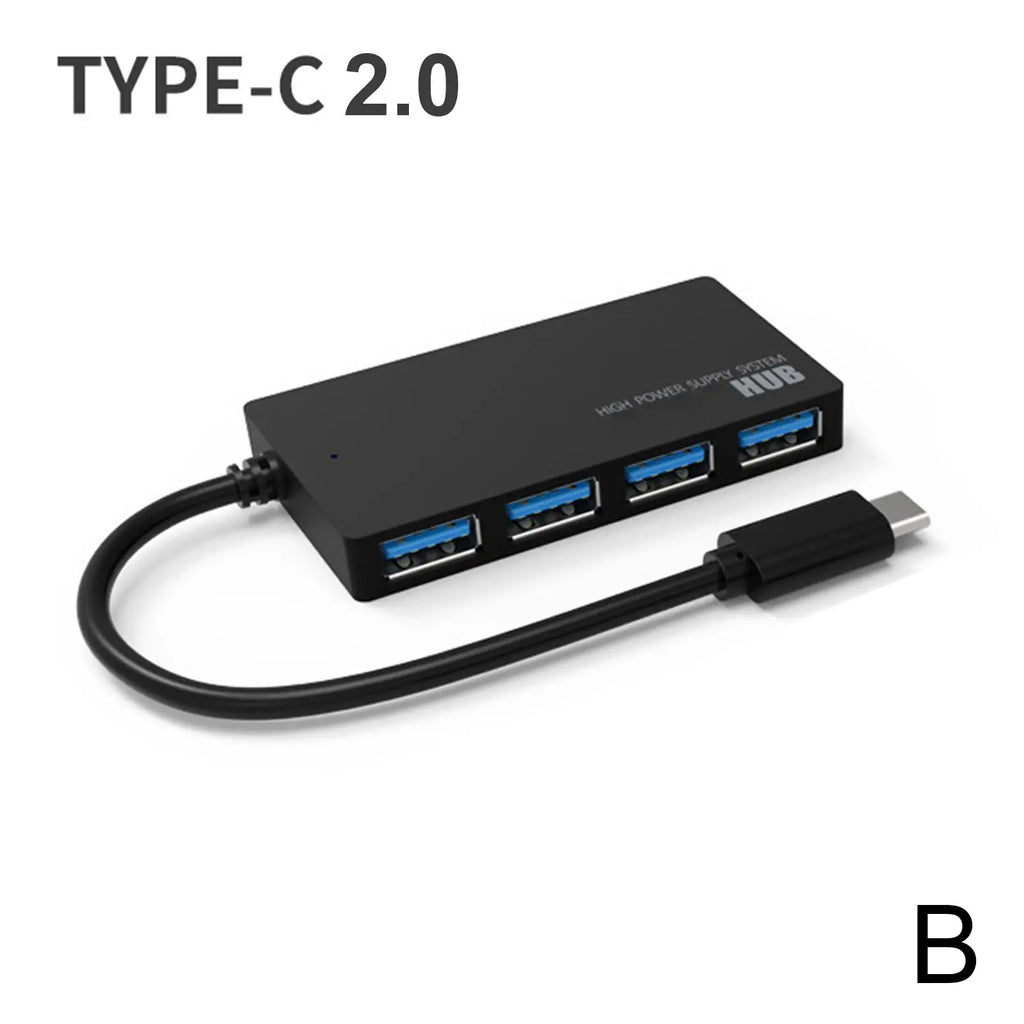 4-Port USB 3.0 Hub Splitter – 5Gbps High-Speed Expander