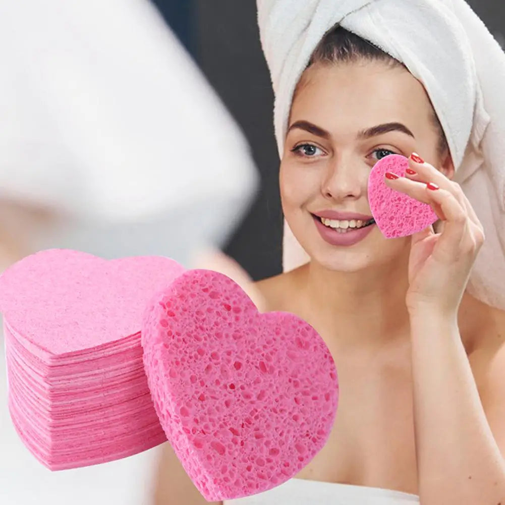 10PCS/Kit Compressed Facial Sponges, Cosmetic Hydrotherapy Sponge Spa Face Pads for Daily Cleansing, Makeup Removal, Exfoliation Oasis Select