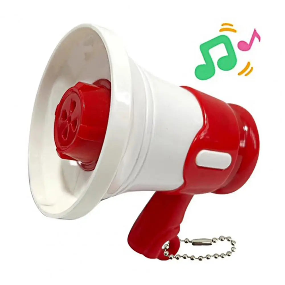 Mini Megaphone Toy Bead Chain Loud Bullhorn Keychain Pendant Toddlers Oasis Select