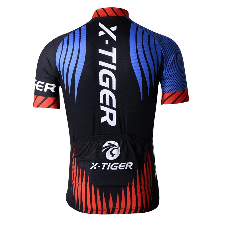 X-TIGER Cycling Jersey Men Mountain Bike Clothing Quick-Dry Racing MTB Bicycle Clothes Uniform Breathale Cycling Clothing Wear Oasis Select
