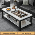 Tea table, living room, household, small apartment, next to sofa, office, marble patterned color tea table, tea table Oasis Select white A-100-50
