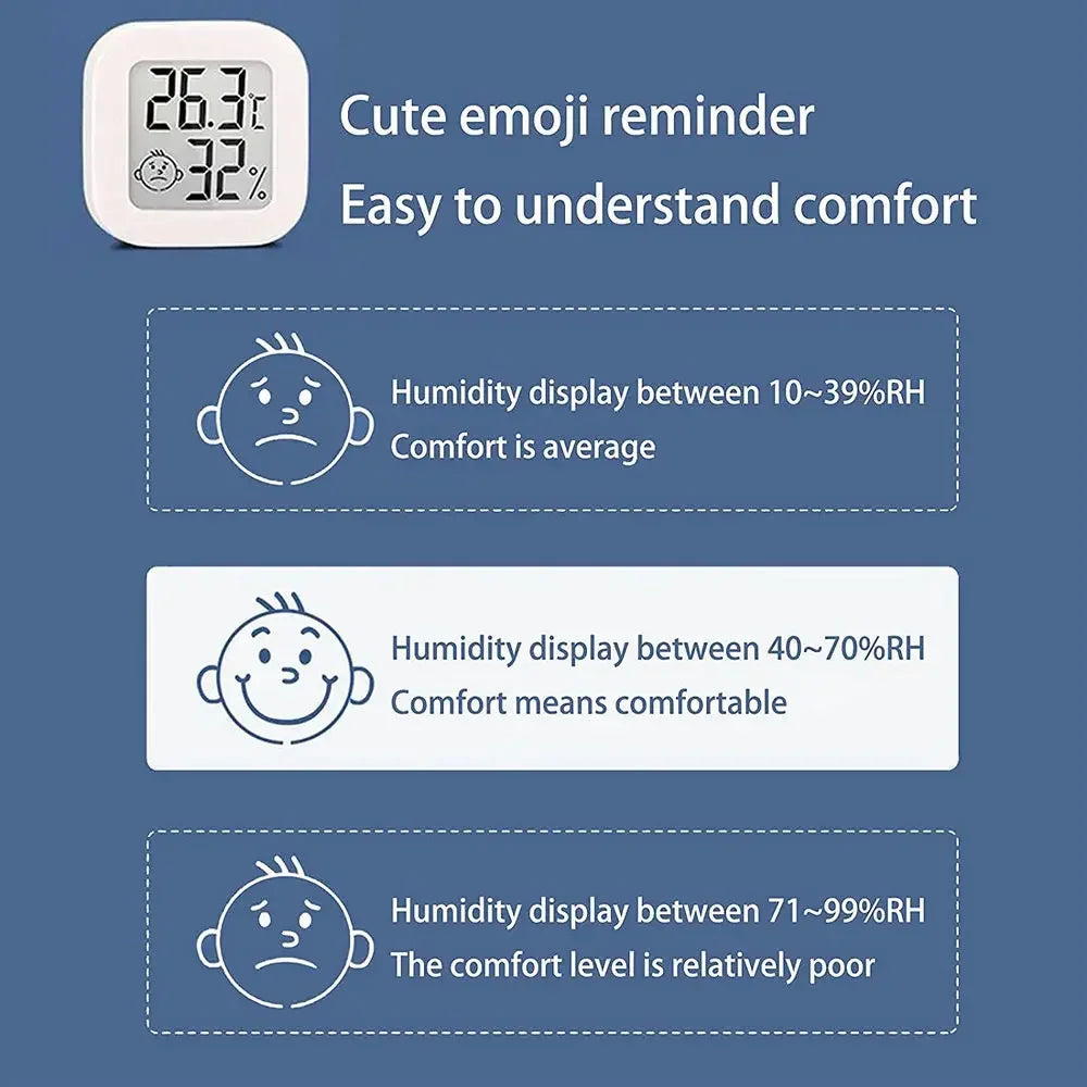 Mini LCD Indoor Thermometer & Hygrometer – Digital Humidity Meter
