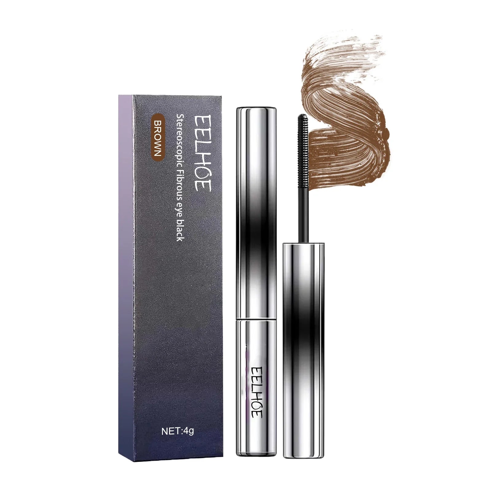 Curling Mascara Thick Waterproof Lengthening Black/brown Eyelash Styling Lash Extension Eye Lashes Brush Makeup Eye-Cosmetics Oasis Select brown 1pcs