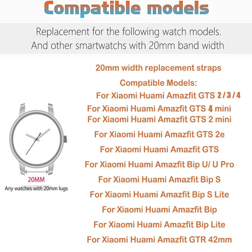 20mm Leopard Silicone Watch Band for Amazfit & Huawei GT Silicone Watch Band Oasis Select