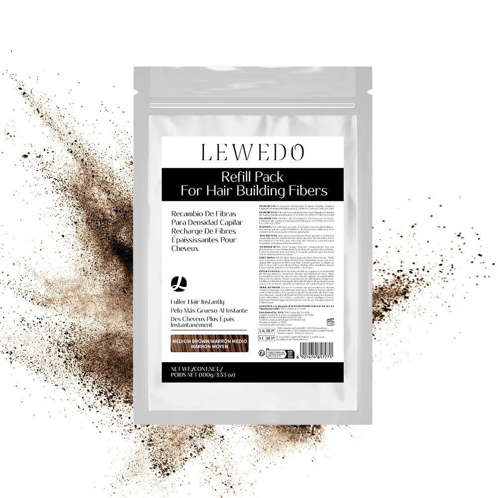 Lewedo Hair Building Fiber 100g – Keratin Thickening Powder