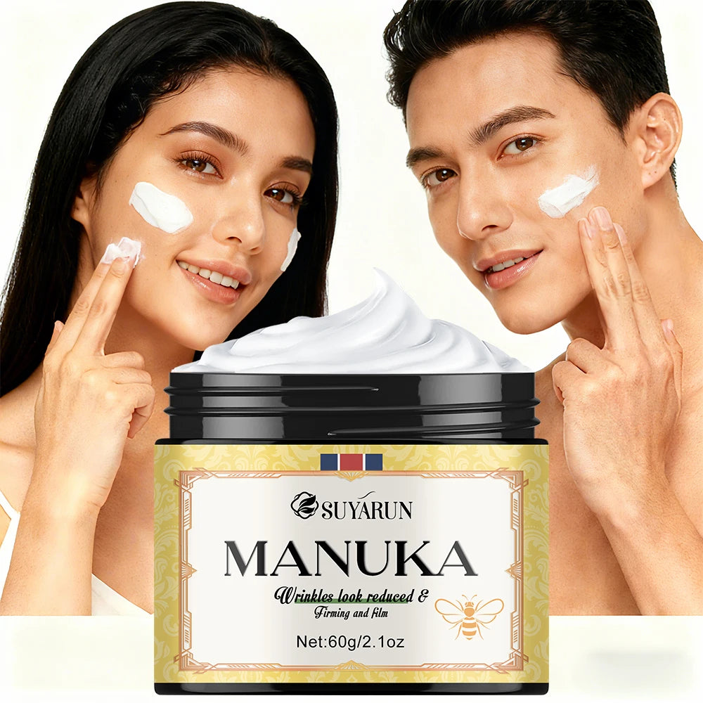 SUYARUN Manuka Honey Collagen & Retinol Moisturizer - Deep Hydration, Skin Repair, Brightening - For All Skin Types. Oasis Select