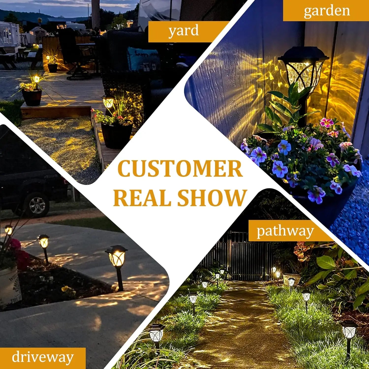 1-8PCS Solar Powered Outdoor Garden Lights Waterproof LED Stake Lamps for Automatic Yard Pathway and Lawn Lighting Oasis Select
