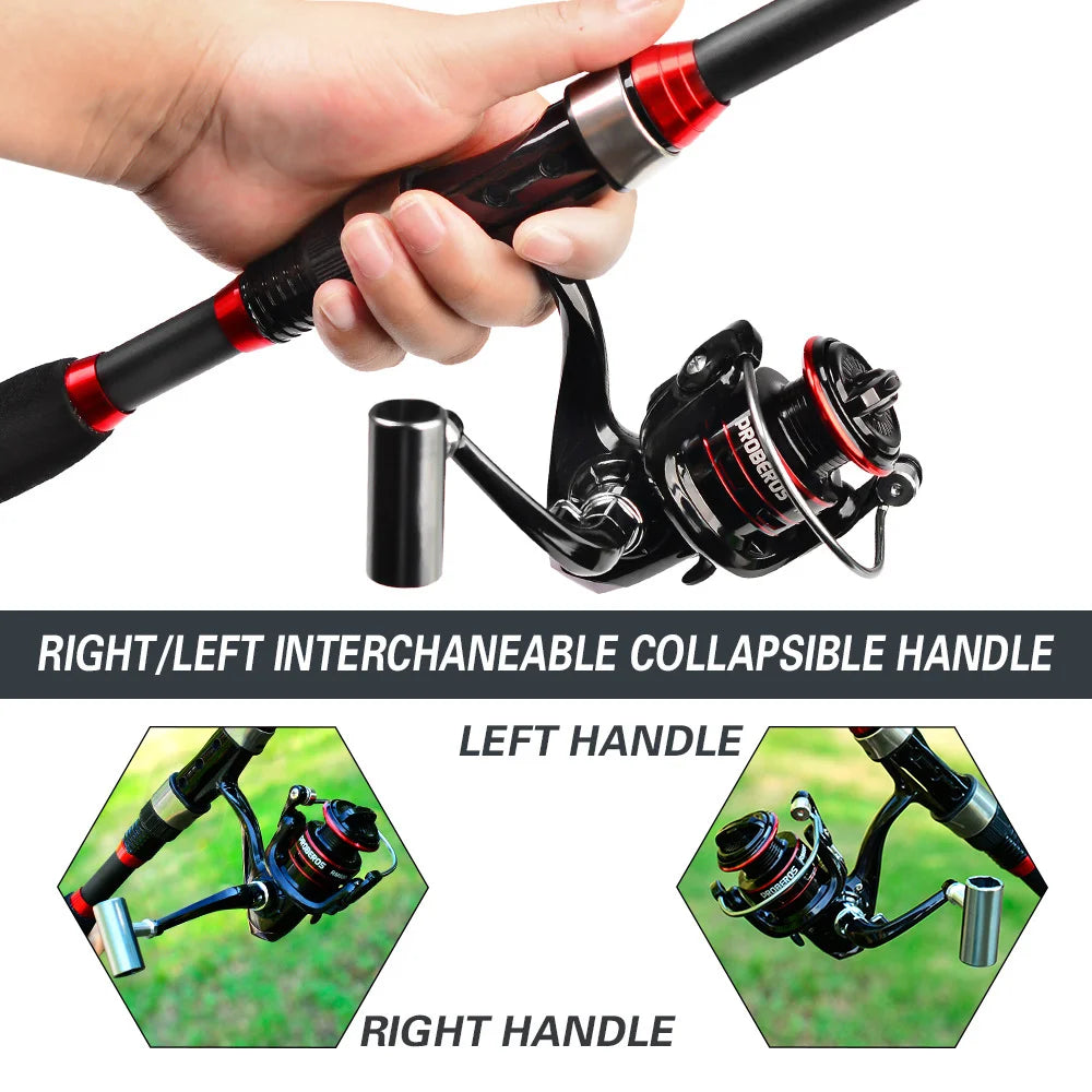 Luyahai fishing rod set, long throw spinning wheel fishing gear bag combination, complete set of carbon rod ultra light and ultr Oasis Select