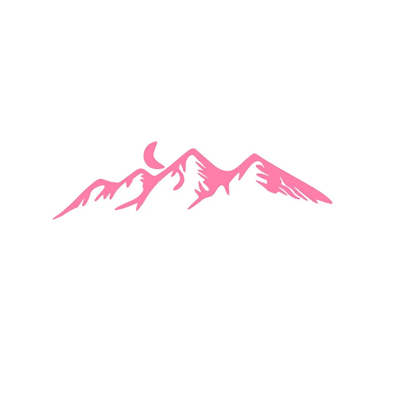 Mountain Moon Outdoor Personalized Car Rear View Mirror Makeup Mirror Decorative Stickers Helmet Mug Laptop Cell Phone Cute Mini Oasis Select Pink