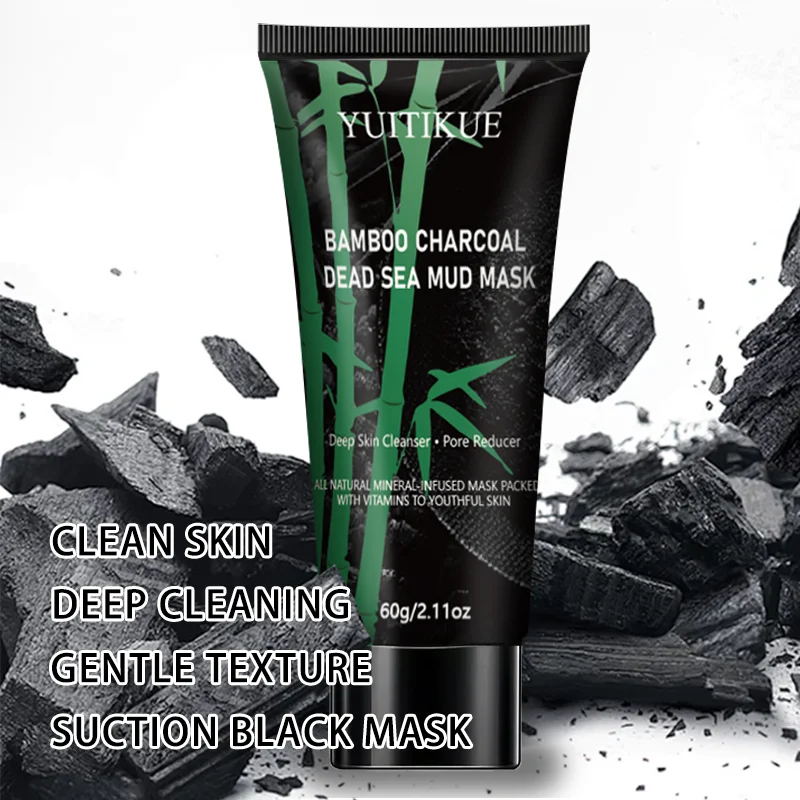 Bamboo Charcoal Dead Sea Mud Mask 60g – Blackhead Removal