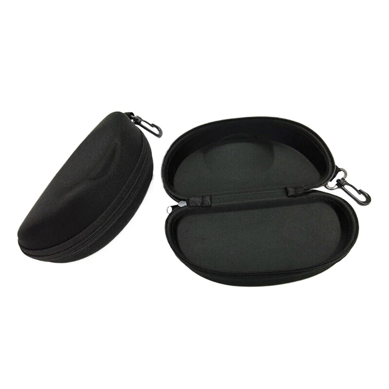 EVA Zipper Sunglasses Case with Hook – Shockproof Eyeglass Pouch