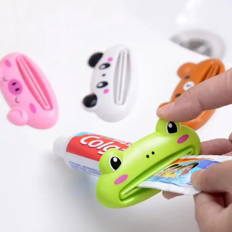 1/2/3pcs For Home Bathroom Animal Easy Toothpaste Dispenser Plastic Tooth Paste Tube Toothpaste Squeezer Rolling Holder Cocina Oasis Select