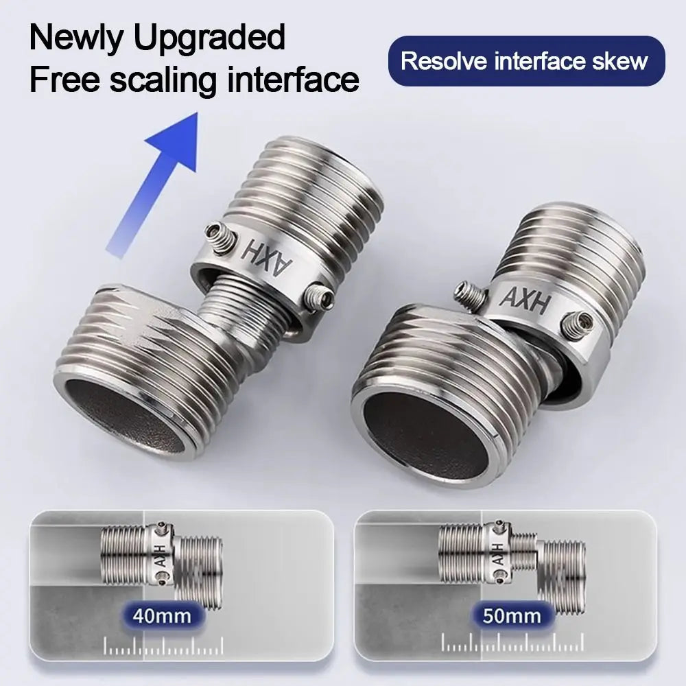 Stainless Steel Angled Curved Foot Lengthened Angle Adjustment Eccentric Screw Corner Wall Mounted Thickened Oasis Select