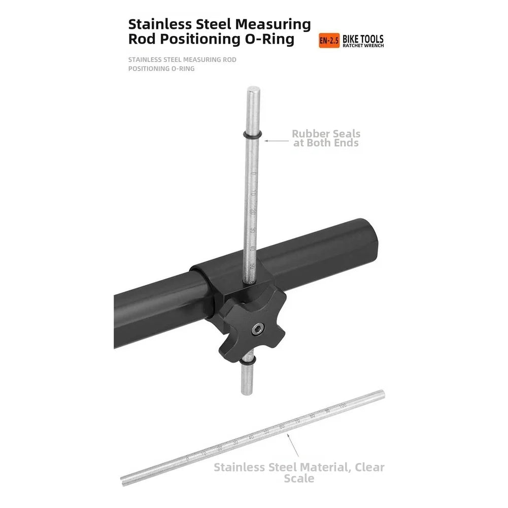 Bicycle Calibrator Aluminum Alloy Derailleur Hanger Calibration Wrench Bike Tail Hook Corrector Alignment Tool Oasis Select