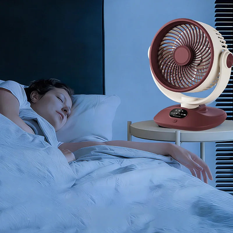 USB Desktop Fan – Quiet 3-Speed Oscillating Mini Table Fan