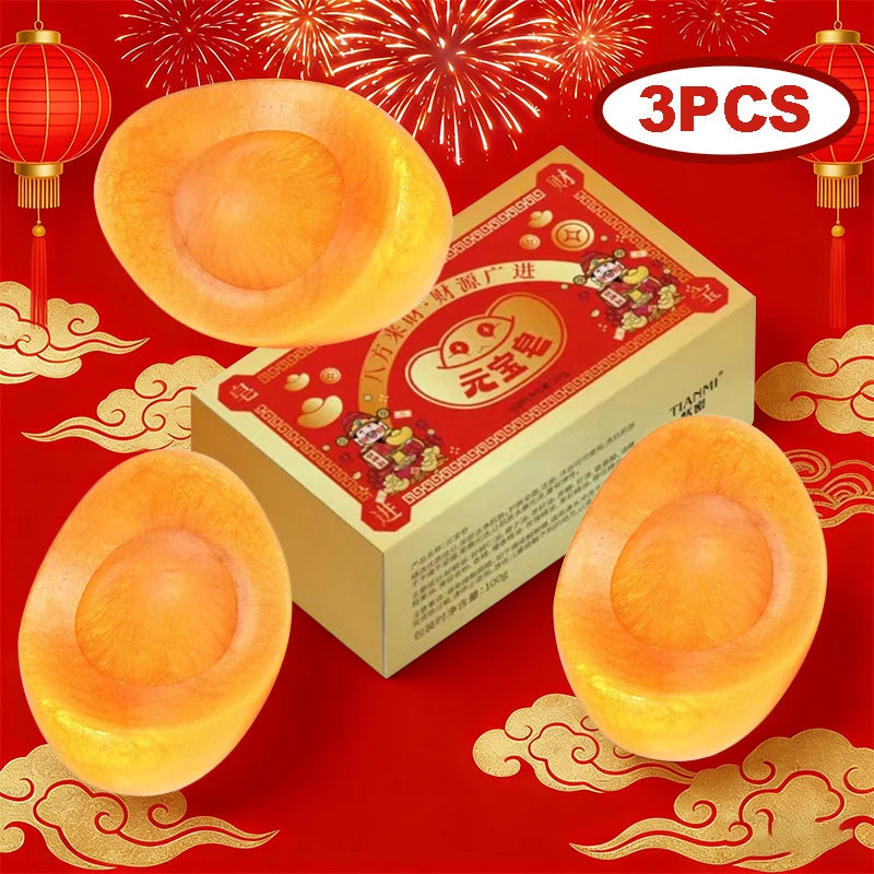 Yuanbao Aromatherapy Soap is full of blessings and good luck. Yuanbao Aromatherapy Soap Cleansing and bathing Soap Oasis Select