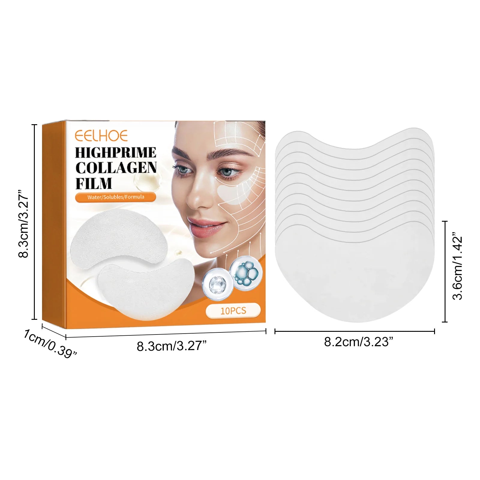 Collagen Eye Masks 10-Pack – Dark Circles & Wrinkles Eye Mask Patches Oasis Select