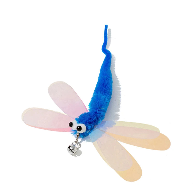 Three-section Telescopic Fishing Pole Wand Cat Teaser Wands Kitten Funny Catcher Teaser Stick Rod Interactive Stick Teaser Toys Oasis Select