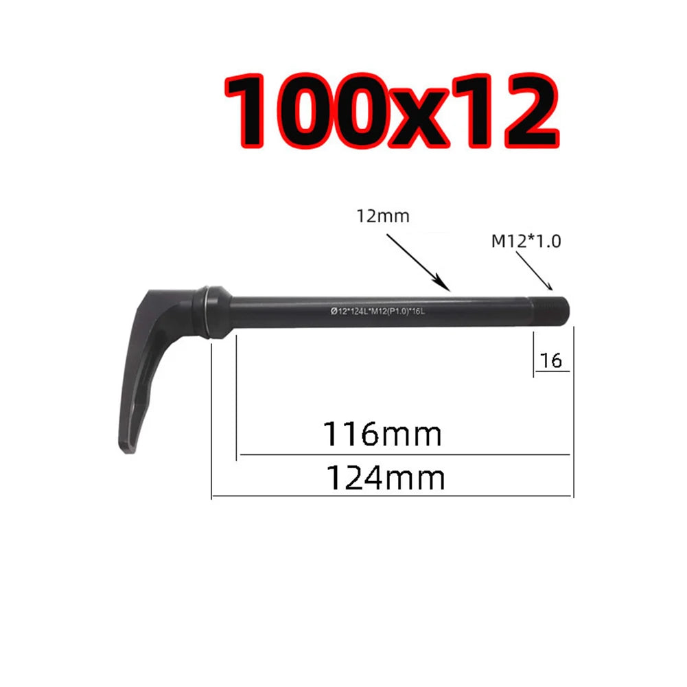 Aluminum Alloy Bicycle Thru Axle Lever 100/142/148x12mm Bicycle Accessories Parts Bicycle Quick Release Cycling Oasis Select 100X12mm