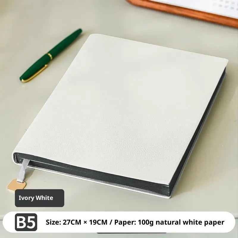 1pcs Business Notebook B5 A5 A6 Thick Leatherette Business Notebook Office Notepad Soft Cover Litchi Pattern Journal for Work Oasis Select A16