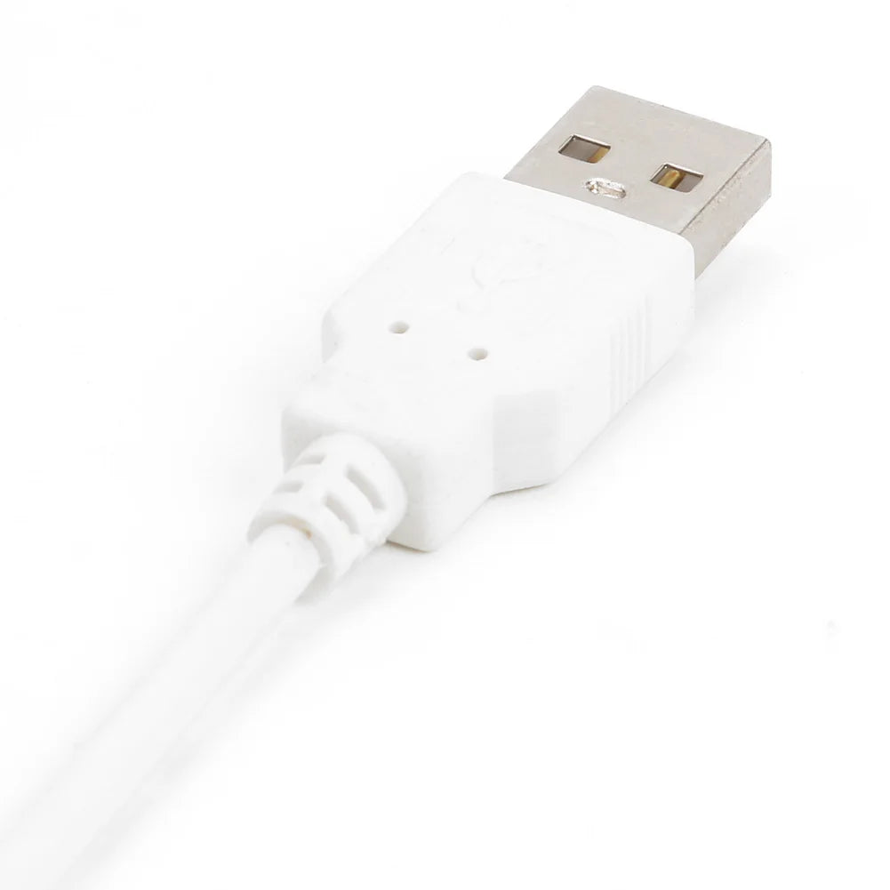 1m 5V USB Power Supply Cable Replacement 2 Pin USB 2.0 Male Cord Extension DIY with Switch for Light Oasis Select