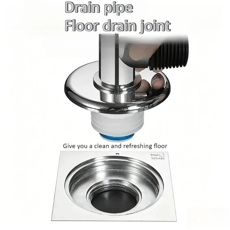 Drainage Pipe Check Valve Three-way Floor Drain Joint Washing Machine Drain Diversion Specific Odor Device Anti Backflow Oasis Select