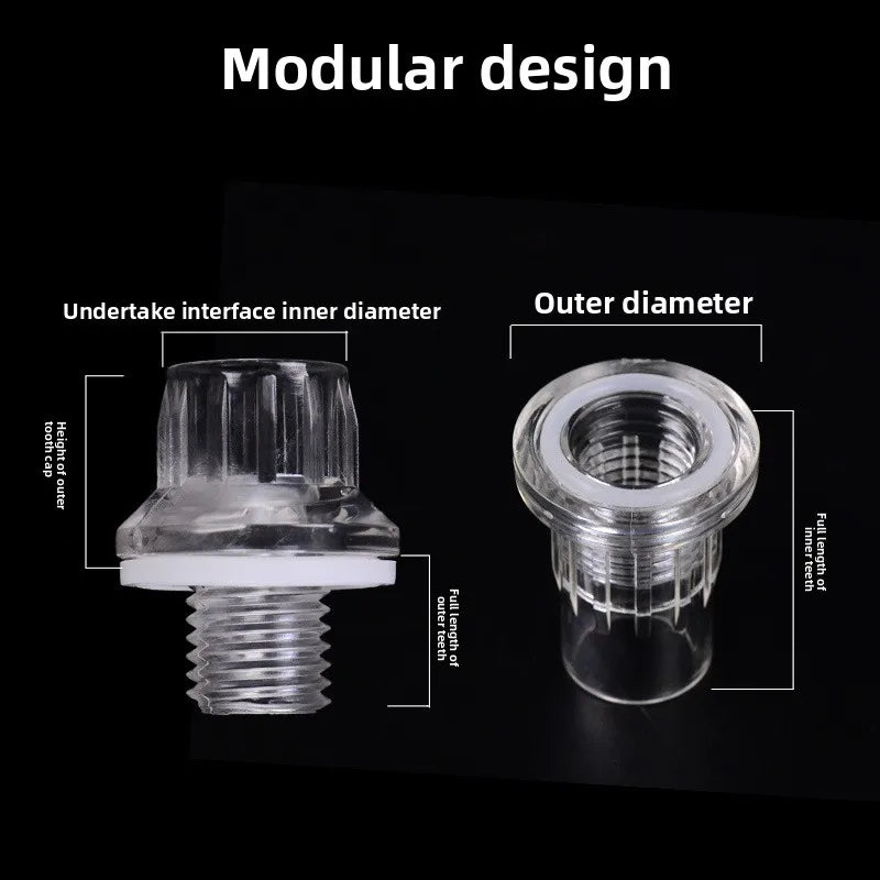 Pipe Fitting Elbow Tee End Cap Transparent Plexiglass Fish Tank Joints Water Accessories Acrylic Connector Oasis Select