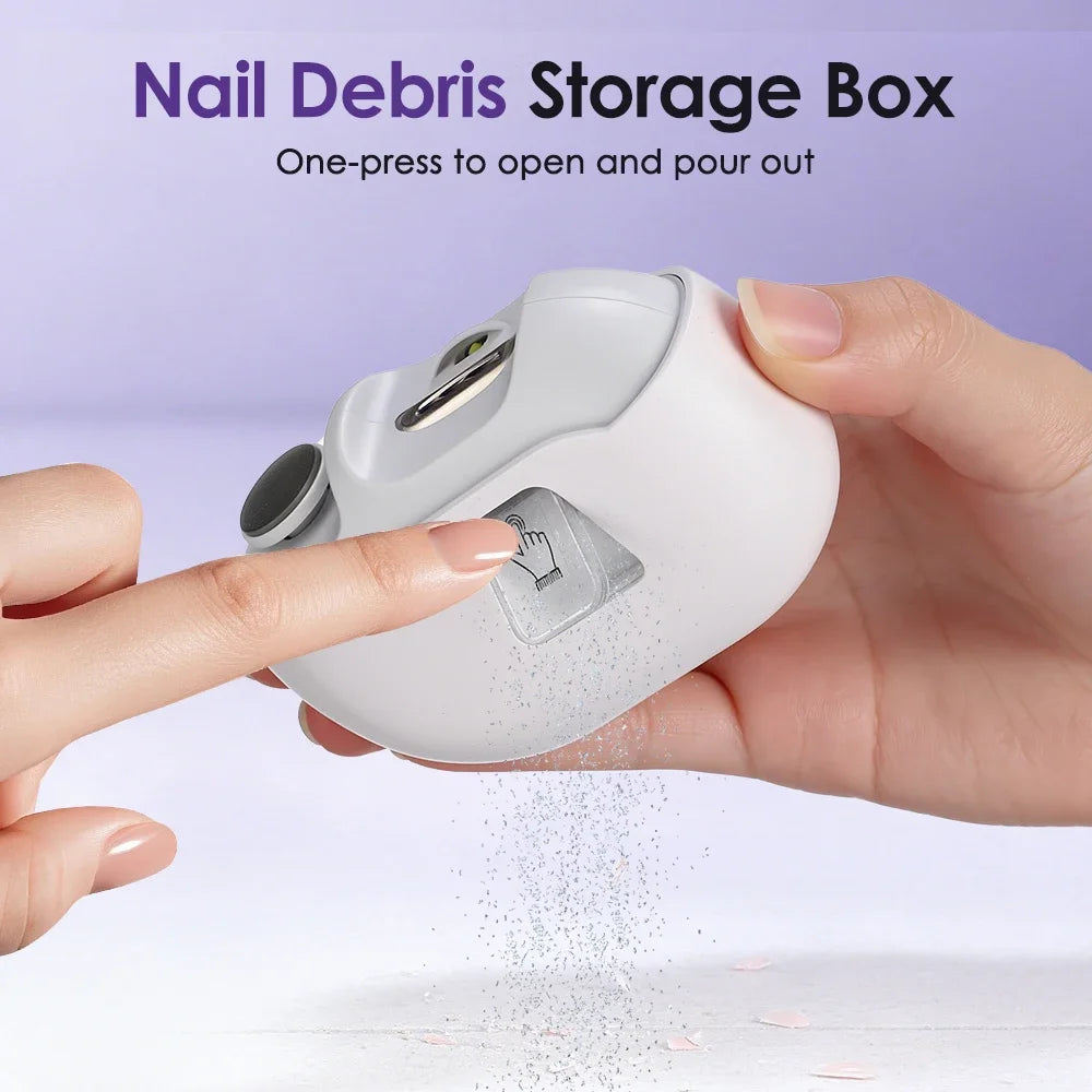 AFDEAL 4-in-1 Electric Nail Trimmer Drill & UV Light – Type-C