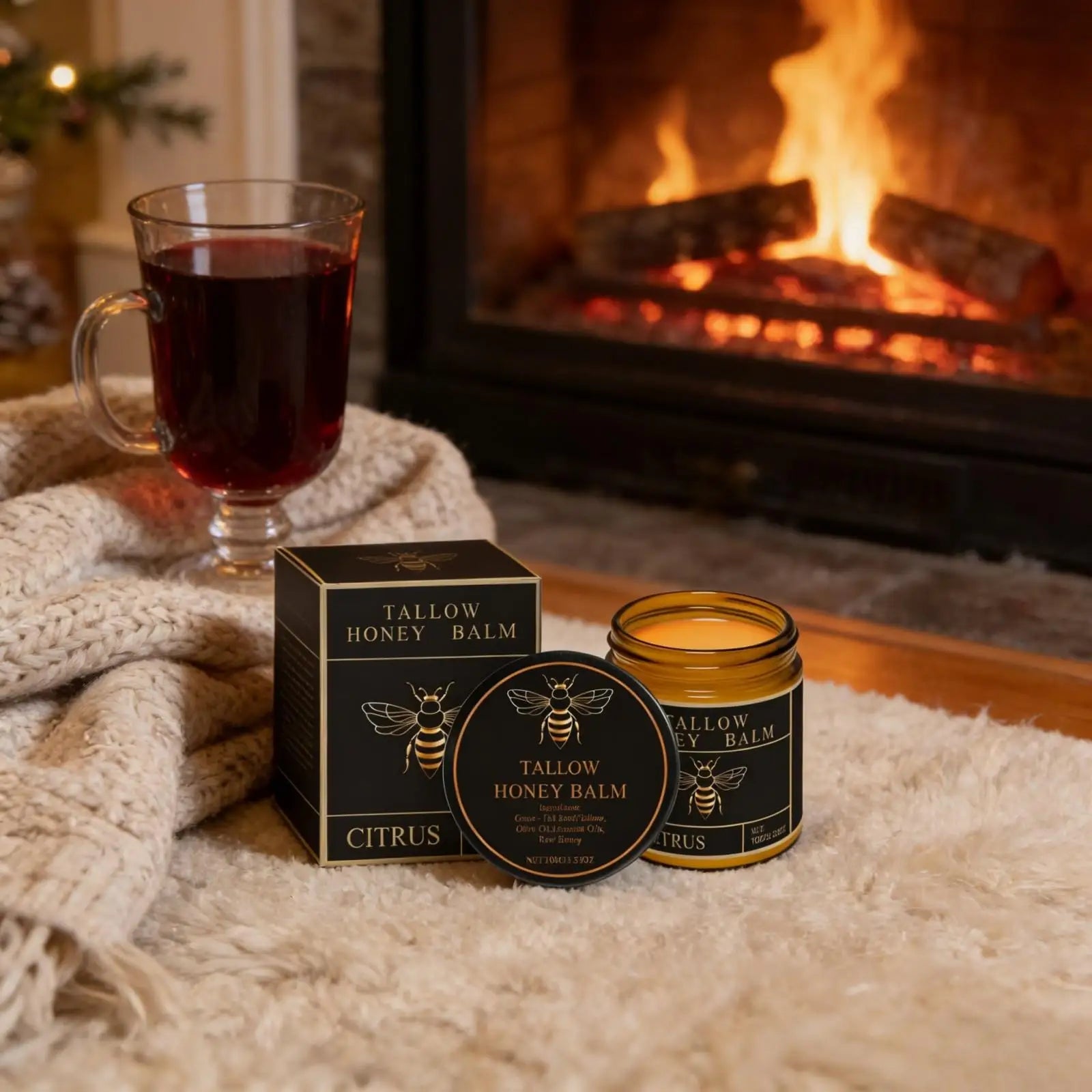 Tallow Honey Balm Deep Hydration Face Care Tighten Skin Firming Moisturizing Facial Rejuvenation Soft Smooth Beef Tallow Cream Oasis Select
