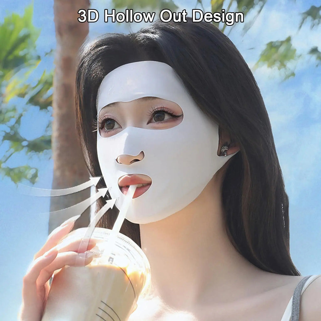 Full-face Sun Mask UV Protection Mask Ice Silk Sunscreen Mask Breathable Lightweight Cycling Face Mask Anti-UV Face mask Oasis Select