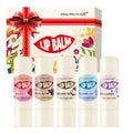 Premium gift set 5PCS/box Lip balm set Hyaluronic acid Long-lasting moisturizing Glossy Suitable for dry lips Valentine’s Day gi Oasis Select Lip Balm Set