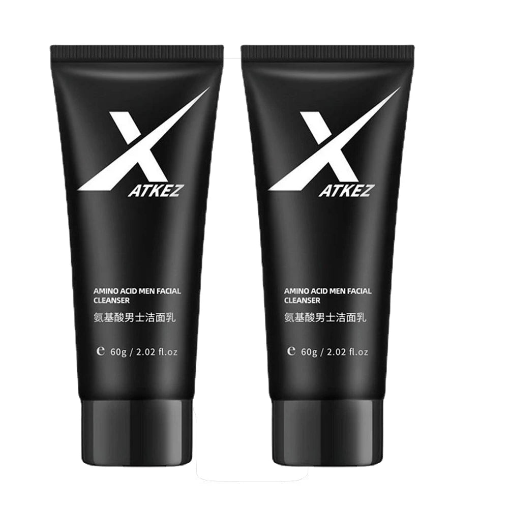 1/2PCS Amino Acid Face Wash For Men Oily Skin Gentle Foaming Facial Cleanser For Deep Cleansing Moisturizing Soothing Refreshing Oasis Select 60g X2
