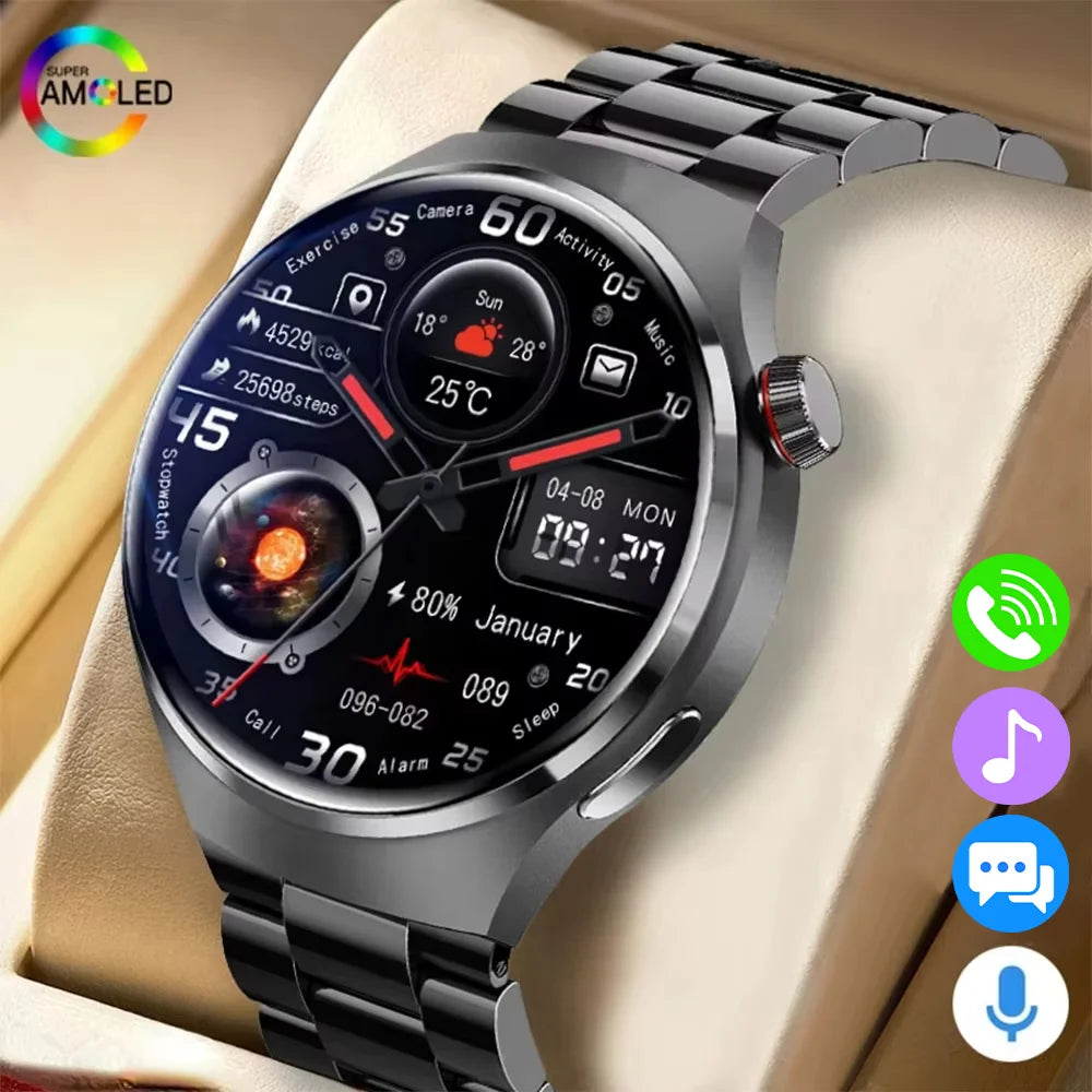LAXASFIT Men's Smartwatch – Bluetooth Calling, HD Display