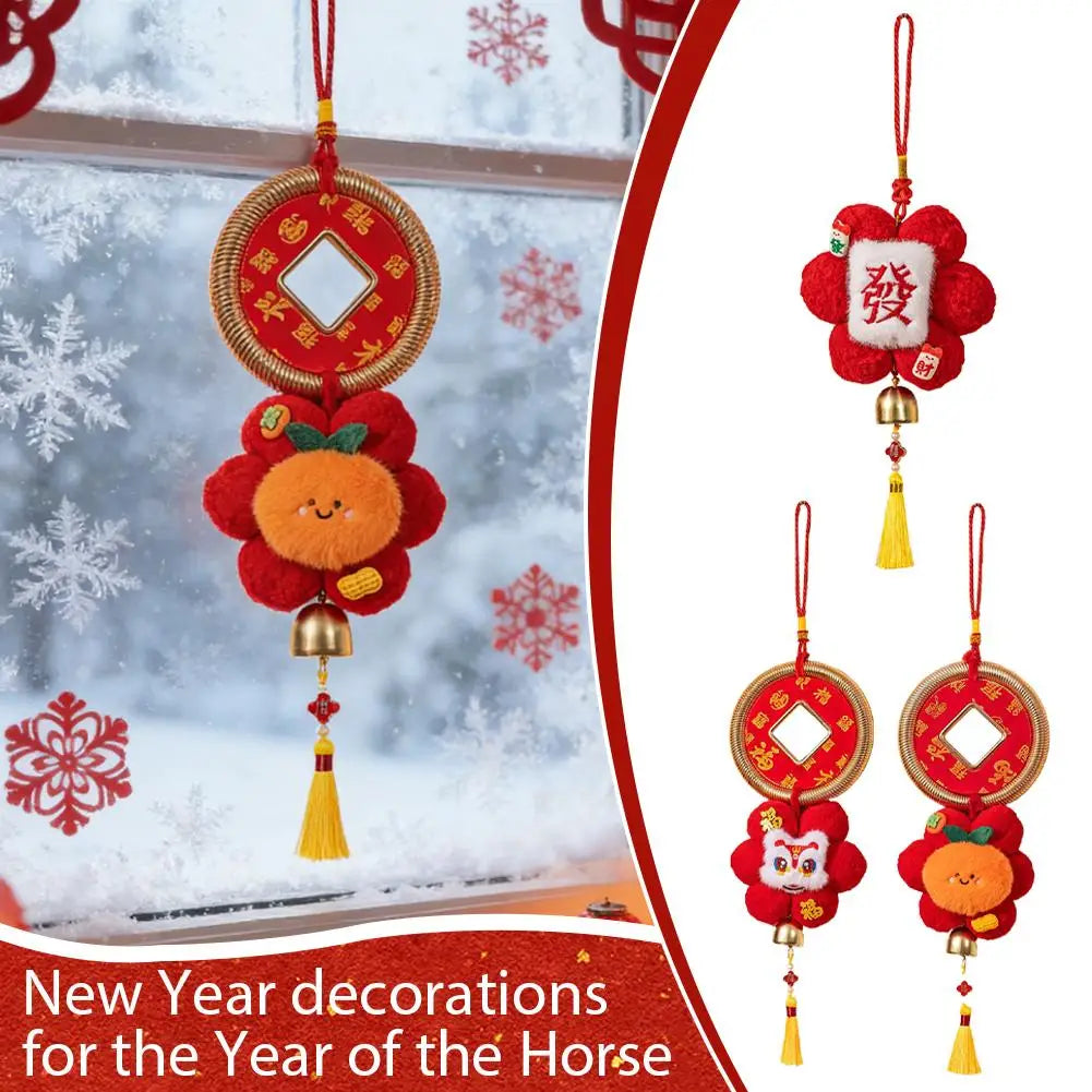 2026 Year of the Horse Plush Pendant | Chinese New Year Decor