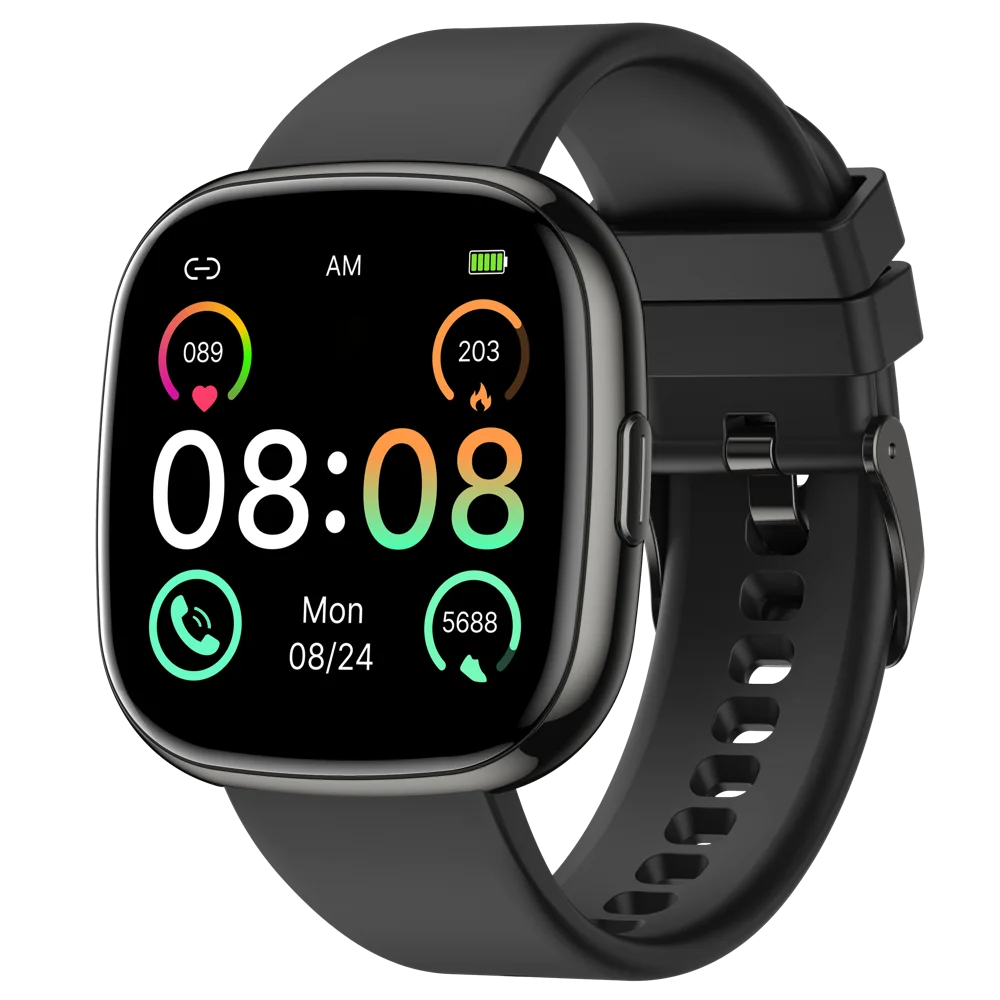 Waterproof Smartwatch Women Blue Tooth Call Voice Assistant Smart Watches Heart Rate Sleep Monitoring Music Sports Fitness Girl Oasis Select BKBKS