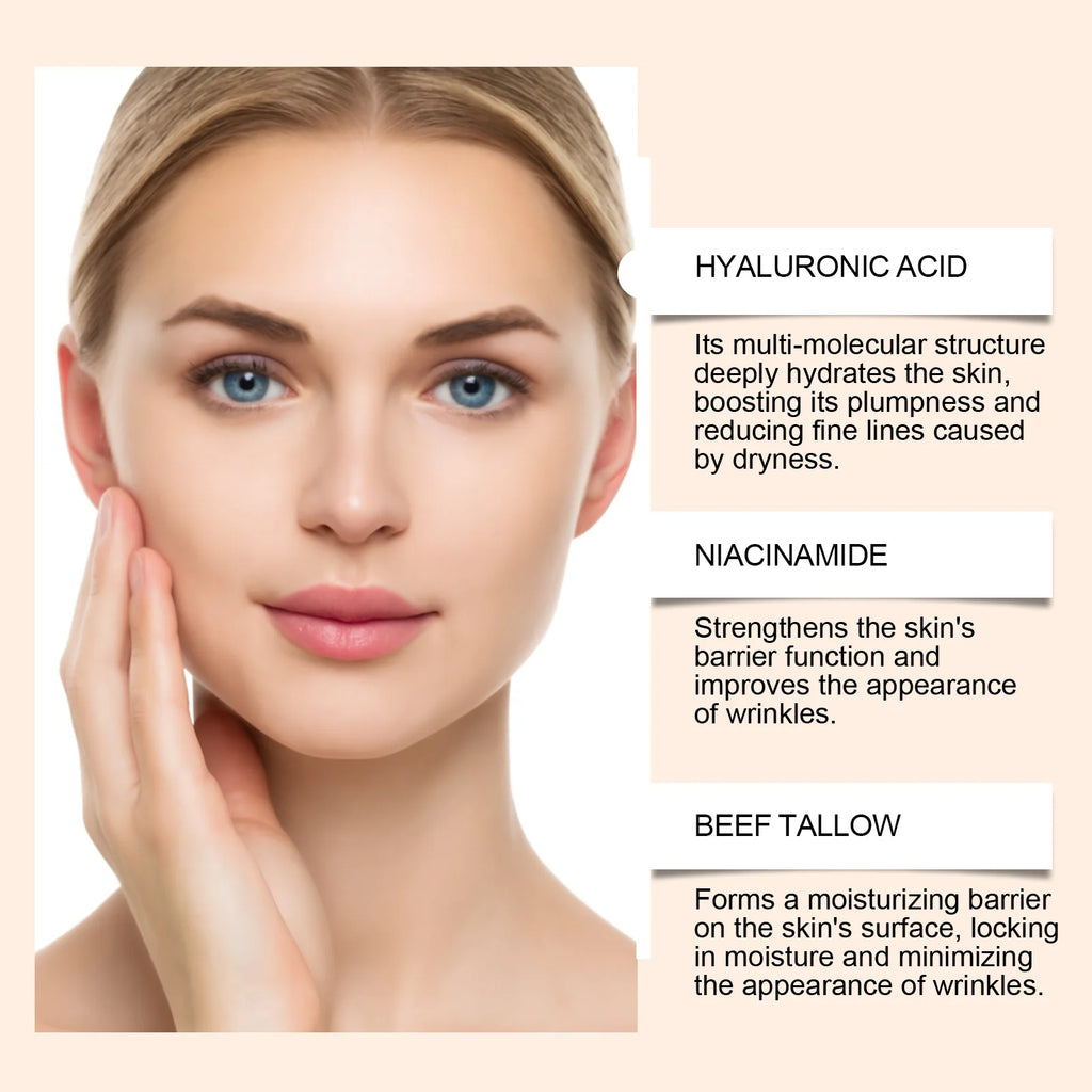 WOODSLEEP Beef Tallow Face Serum – Hydrating & Brightening Face Serum Oasis Select