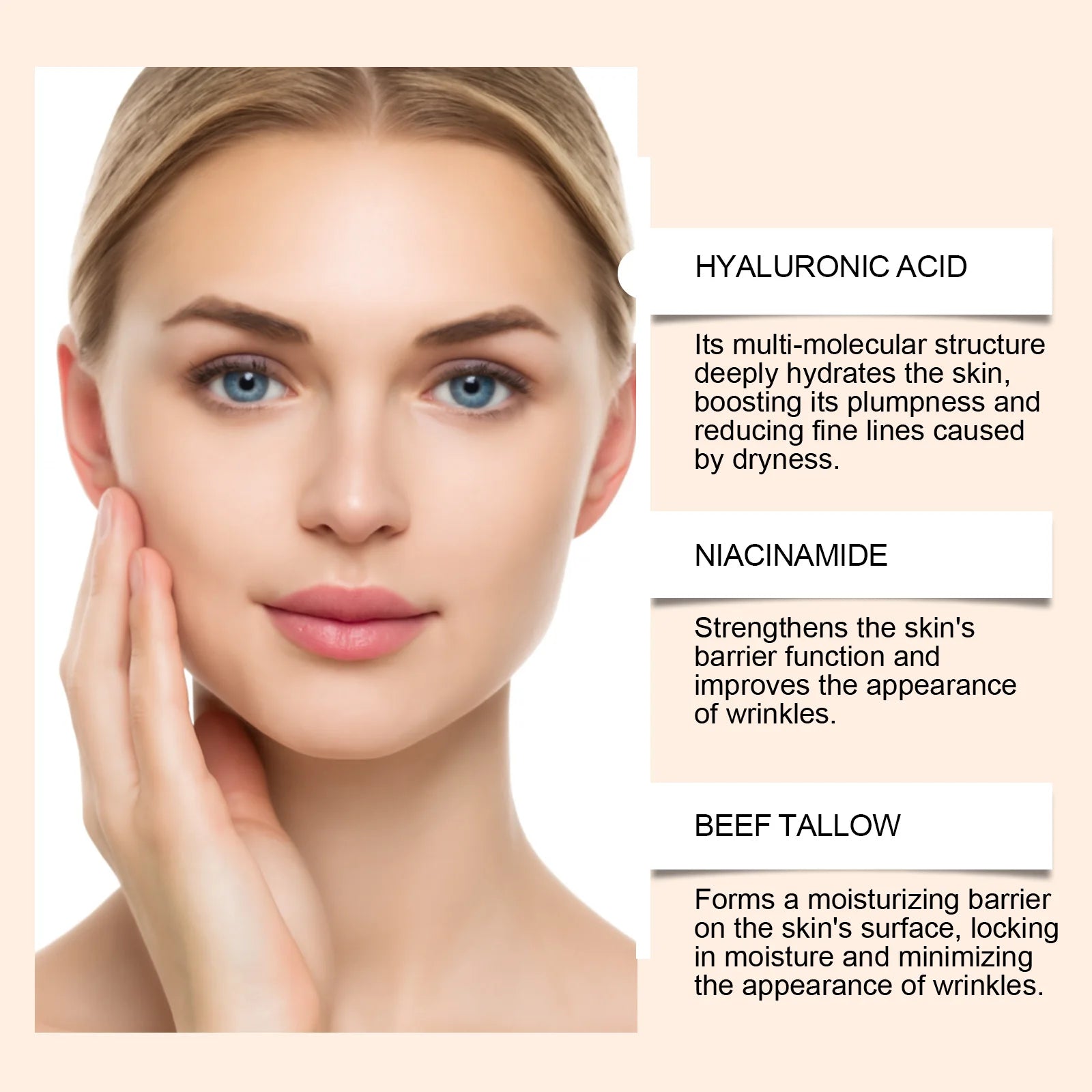 WOODSLEEP Beef Tallow Face Serum – Hydrating & Brightening Face Serum Oasis Select
